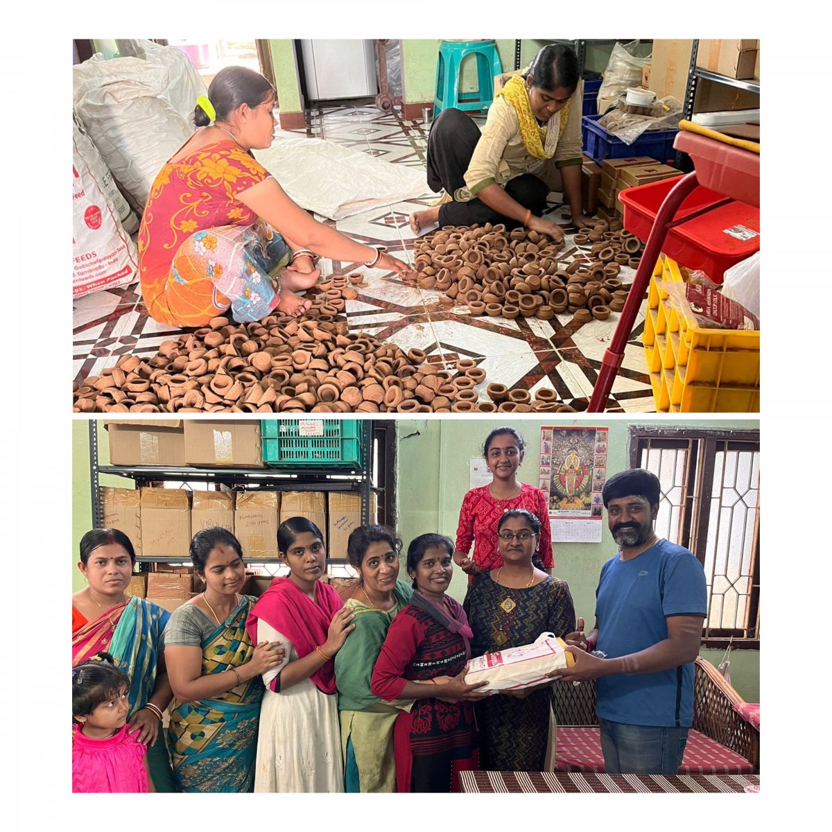 The manufacturing staff at Ishta Panchagavya - Manure Marvel