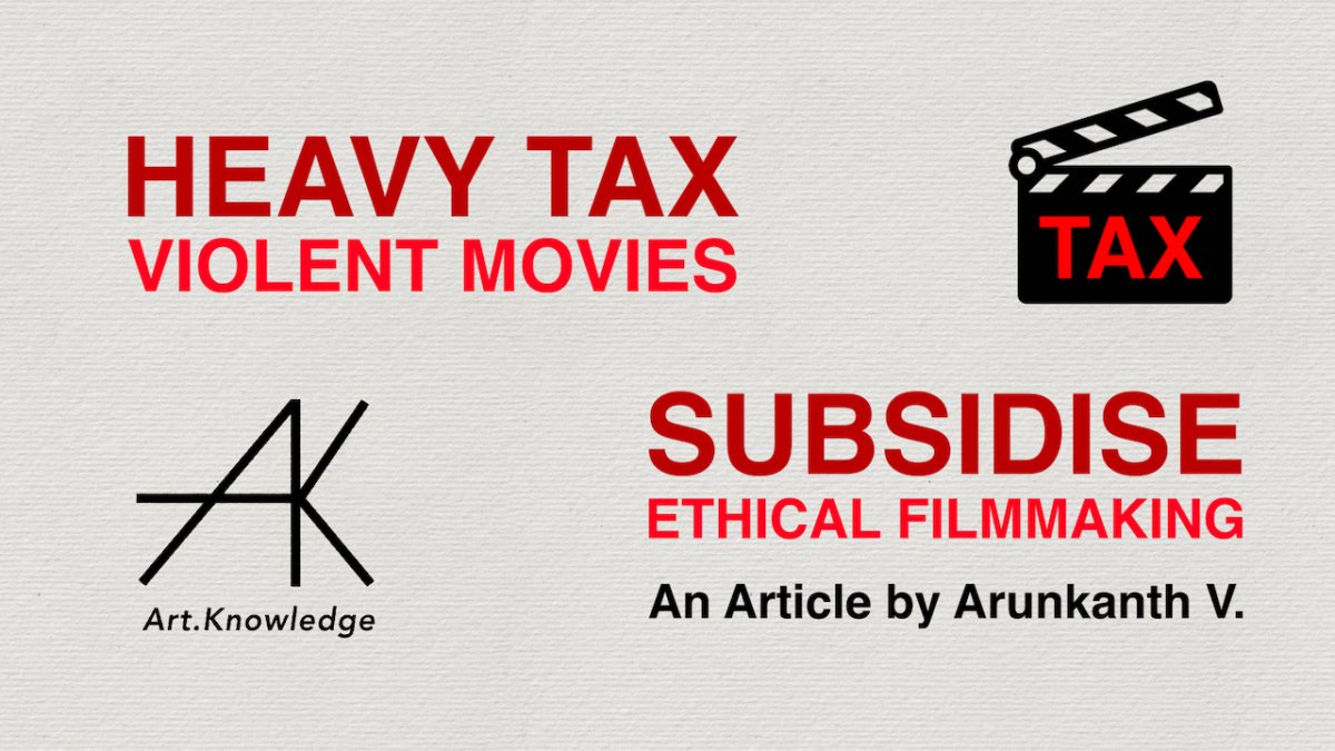 Heavy Tax Violent Movies. Subsidise Ethical Filmmaking.